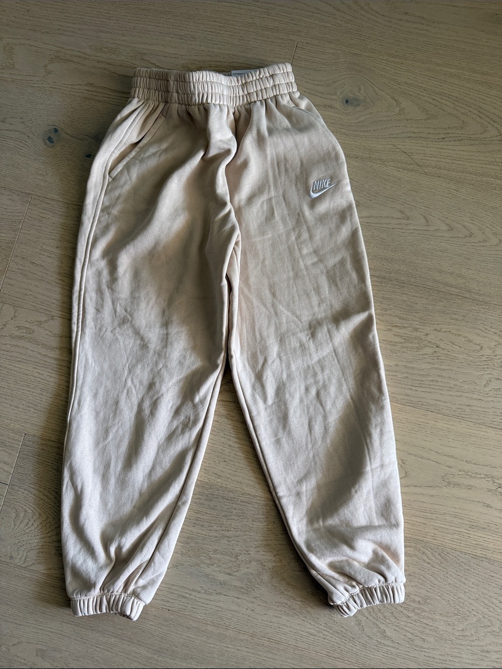 Nike Kids Beige/Tan Fleece Joggers
